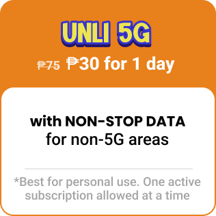 UNLI 5G w/ NON-STOP DATA 30